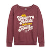 Country Roads Womens French Terry Pullover