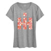 IH Floral Fill Logo Womens Short Sleeve Classic Fit Tee