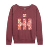 IH Floral Fill Logo Womens French Terry Pullover