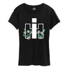 IH Logo Growing Daisies Womens Short Sleeve Classic Fit Tee