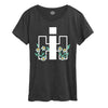 IH Logo Growing Daisies Womens Short Sleeve Classic Fit Tee