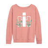 IH Logo Growing Daisies Womens French Terry Pullover