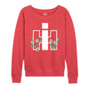 IH Logo Growing Daisies Womens French Terry Pullover