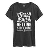 Messy Bun Getting Stuff Done Womens Short Sleeve Classic Fit Tee