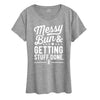 Messy Bun Getting Stuff Done Womens Short Sleeve Classic Fit Tee