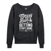 Messy Bun Getting Stuff Done Womens French Terry Pullover