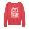 Messy Bun Getting Stuff Done Womens French Terry Pullover