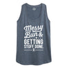 Messy Bun Getting Stuff Done Womens Racerback Tank