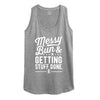 Messy Bun Getting Stuff Done Womens Racerback Tank