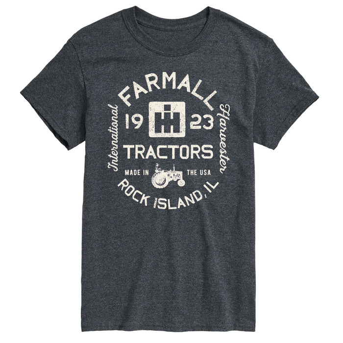Farmall Tractors Label Mens Short Sleeve Tee