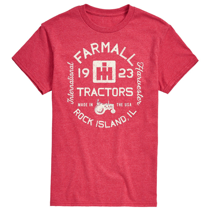 Farmall Tractors Label Mens Short Sleeve Tee