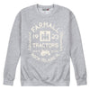 Farmall Tractors Label Mens Crew Fleece