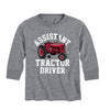 Assistant Farmall Tractor Driver Boys Long Sleeve Tee