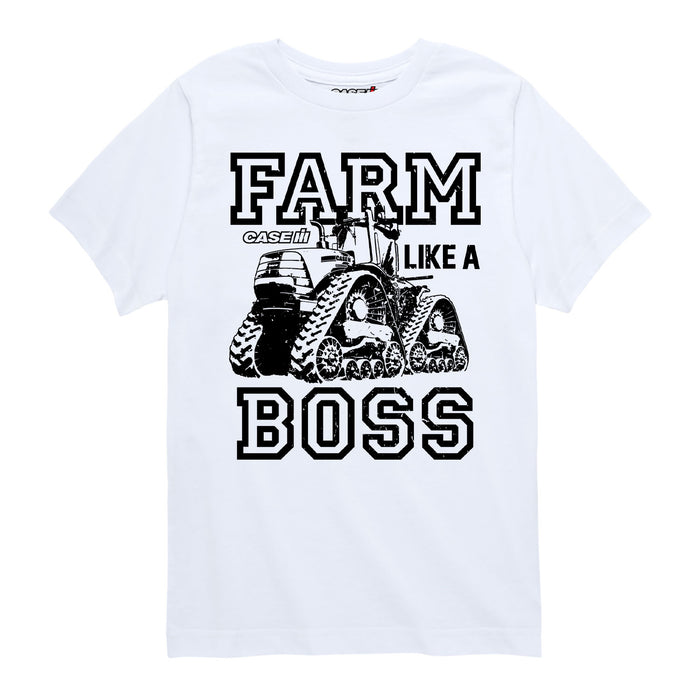 Farm Like A Boss Boys Short Sleeve Tee