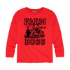 Farm Like A Boss Boys Long Sleeve Tee