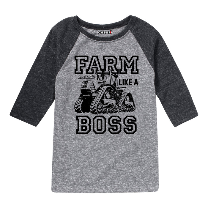 Farm Like A Boss Boys Raglan