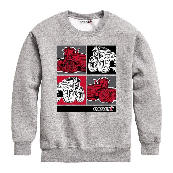 Tractor Grid Boys Crew Fleece