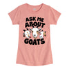 Ask me about Goats Kids Fitted Short Sleeve Tee