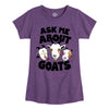 Ask me about Goats Kids Fitted Short Sleeve Tee