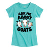 Ask me about Goats Kids Fitted Short Sleeve Tee