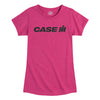 Case IH Logo Sparkle Girls Fitted Short Sleeve Tee