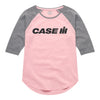 Case IH Logo Sparkle Girls Raglan