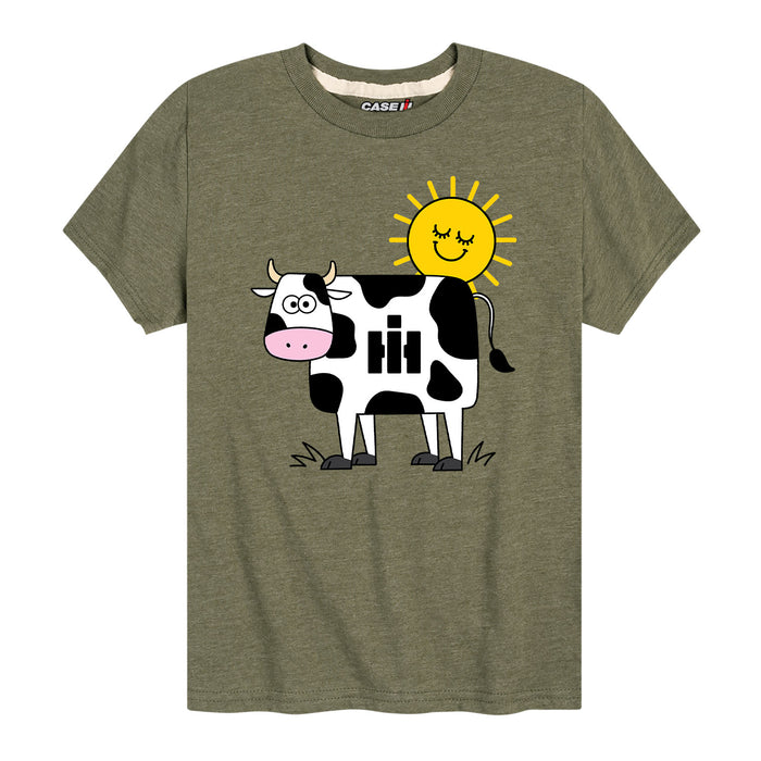 IH Cow Print Kids Short Sleeve Tee