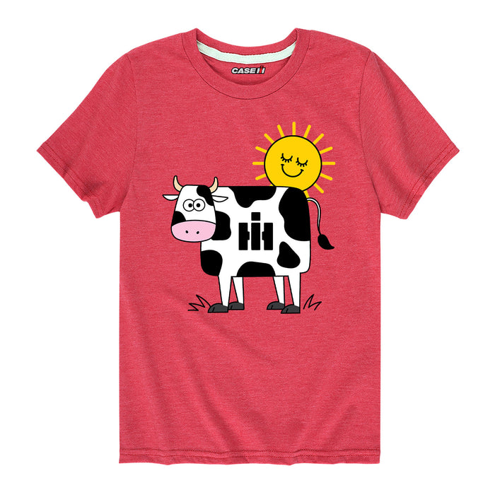 IH Cow Print Kids Short Sleeve Tee