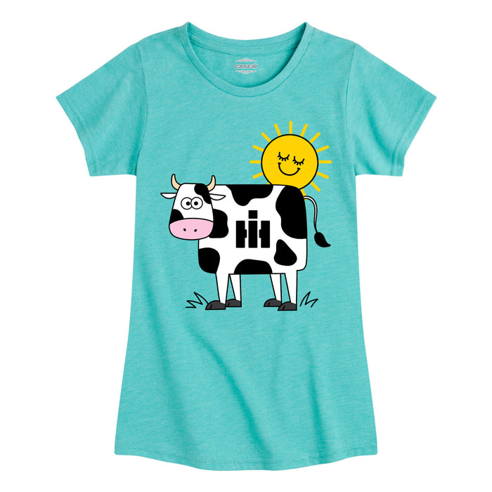 IH Cow Print Kids Fitted Short Sleeve Tee