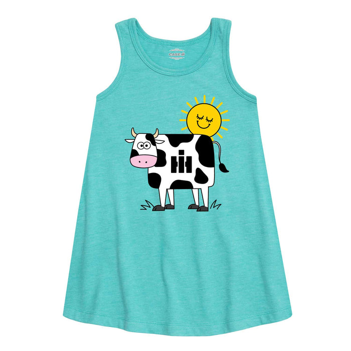 IH Cow Print Kids Aline Dress