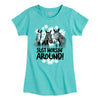 Just Horsin Around Girls Fitted Short Sleeve Tee