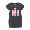 Pink Daisies IH Logo Girls Fleece Dress