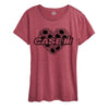 Case IH Sunflower Heart Womens Short Sleeve Classic Fit Tee