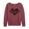 Case IH Sunflower Heart Womens French Terry Pullover