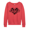 Case IH Sunflower Heart Womens French Terry Pullover
