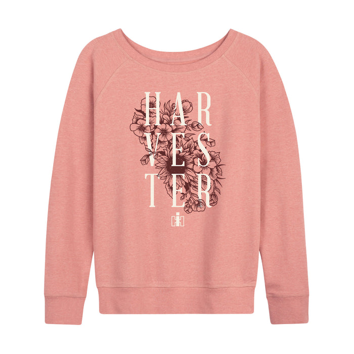 IH Harvester Floral Womens French Terry Pullover