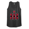 IH Logo Buffalo Plaid Womens Racerback Tank