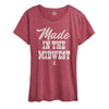 IH Made In The Midwest Womens Short Sleeve Classic Fit Tee