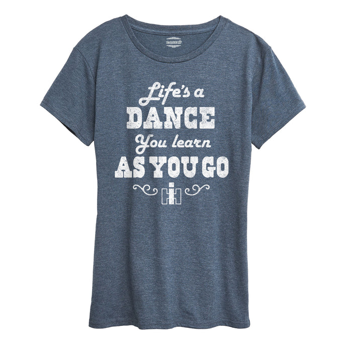 Lifes a Dance Womens Short Sleeve Classic Fit Tee