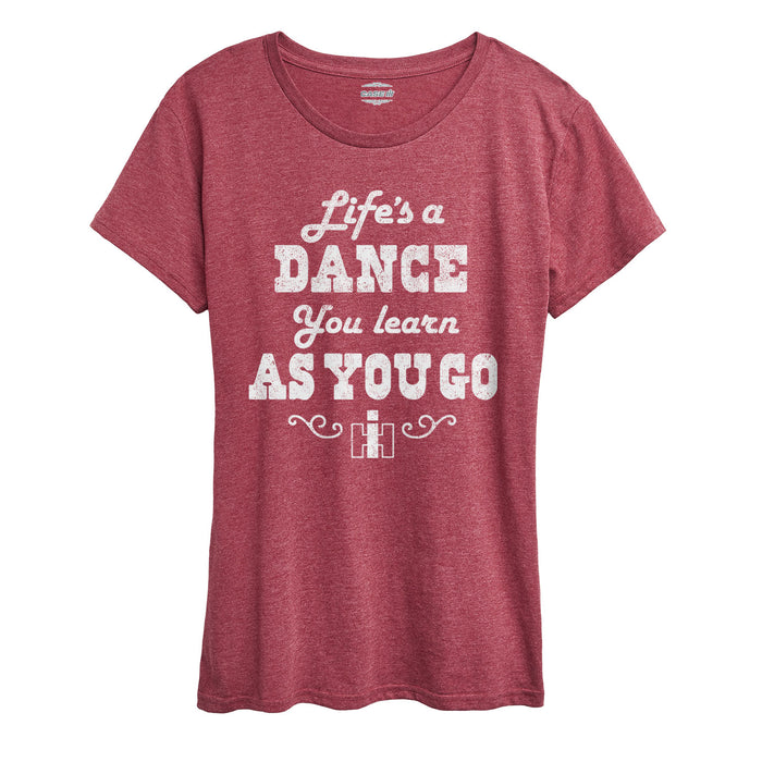 Lifes a Dance Womens Short Sleeve Classic Fit Tee