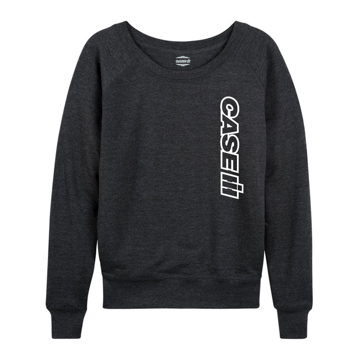 Oversized Case Logo Womens French Terry Pullover