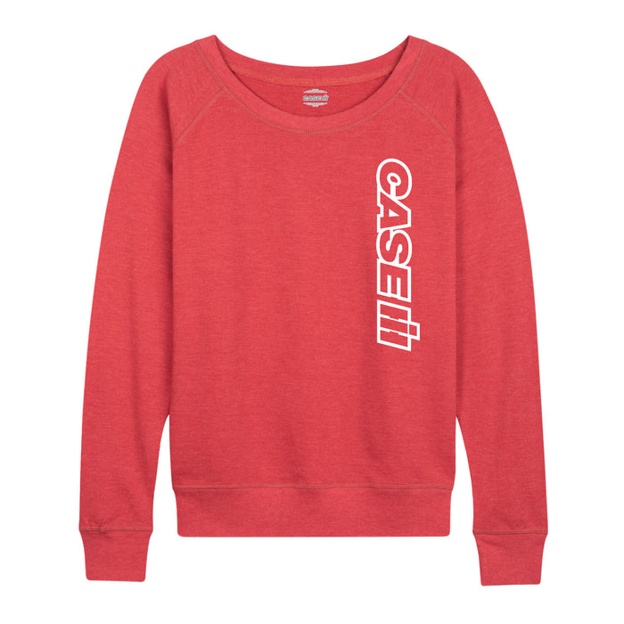 Oversized Case Logo Womens French Terry Pullover