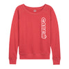 Oversized Case Logo Womens French Terry Pullover