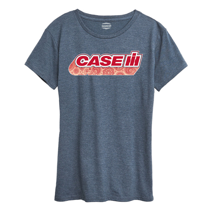 Paisley Case IH Logo Womens Short Sleeve Classic Fit Tee