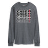 Case IH Logo Repeat Fade Mens Long Sleeve Tee