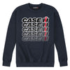 Case IH Logo Repeat Fade Mens Crew Fleece