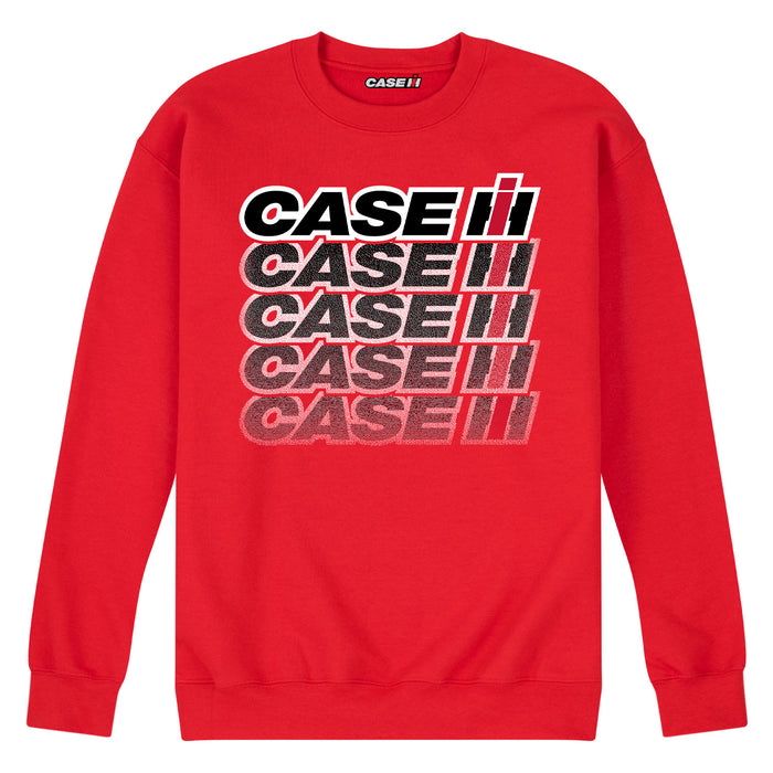 Case IH Logo Repeat Fade Mens Crew Fleece