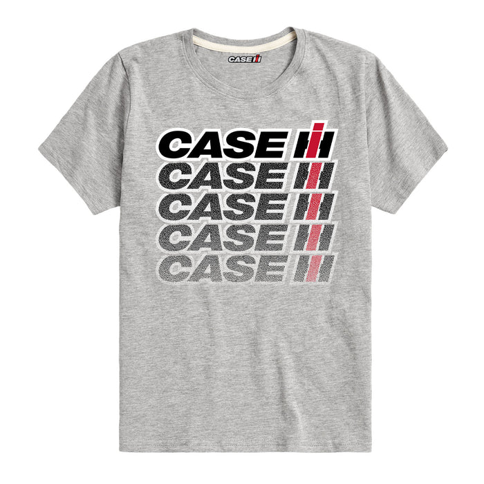 Case IH Logo Repeat Fade Boys Short Sleeve Tee