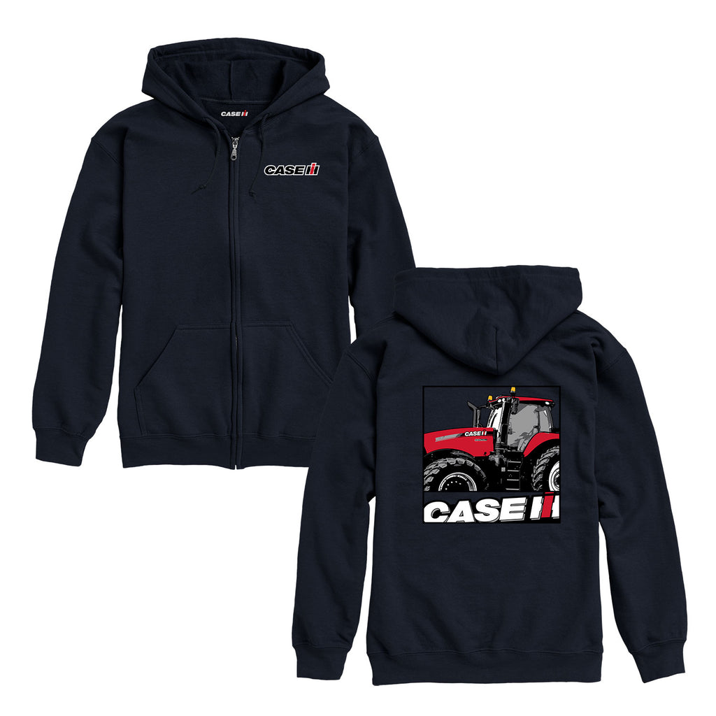 Case IH Logo Stripe Mens Zip Hoodie — Air Waves Wholesale