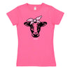 Case IH Gingham Cow Bandana Girls Short Sleeve Tee